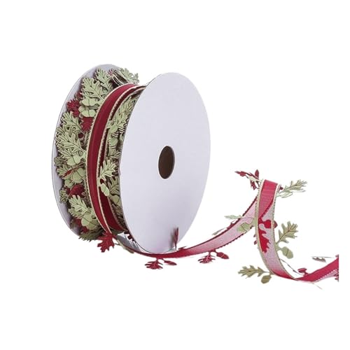 Gxmdsgz 15m Burgunderrotes Satinband Eichenlaub Bastelband