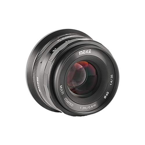 Meike 35mm F1.4 APS-C Large Aperture Wide Angle Manual Focus Lens Compatible with Nikon Z Mount Camera Z50, Z5, Z6, Z7 Under APS-C Mode