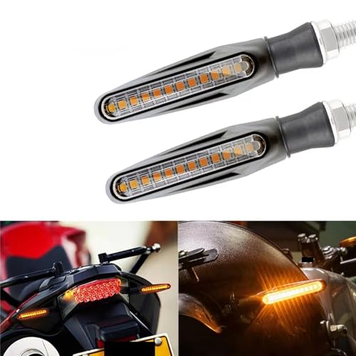 Luces intermitentes de motocicleta de 12V ámbar y parada traseras pack de 2 a 4 piezas 2