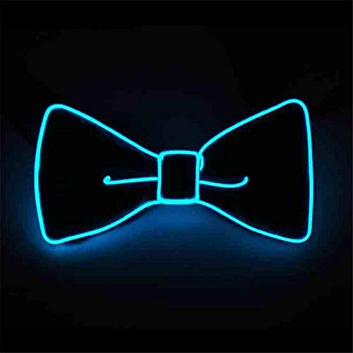 DEQUATE LED Luminoso Corbatas Ajustable Corbata de moño, Decoración para Disfraces fiesta/fiesta...