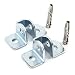 Red Hound Auto Door Check Bracket & Pin Compatible with Jeep (Cherokee 1984-2001, Comanche 1986-1992, Wagoneer 1984-1990) Replacement RePair 2 Door Set