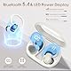 OYIB Bluetooth Kopfhörer Sport, 50 Std Kopfhörer Kabellos Bluetooth 5.4 mit HD Mic, 2025 Kopfhörer In Ear HiFi Stereo, Dual LED-Anzeige, IP7 Wasserdicht Ohrhörer mit Ohrhaken für Arbeit Sport Weiß