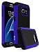 Galaxy S7 Edge Case, Bastex Heavy Duty Slim Fit Hybrid Armor Premium Dual Shock Rubber Silicone Cover with Hard Protective Case for Samsung Galaxy S7 Edge (Blue)