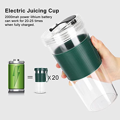 Copos de suco elétricos, USB sem fio, espremedor de frutas cítricas portátil com cortador de três fo