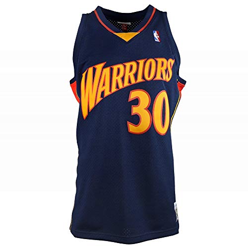Mitchell & Ness NBA Swingman Road Jersey Warriors 09 Steph Curry Navy MD