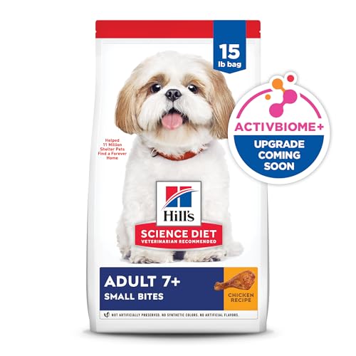 Ração Hill's Science Diet Adultos 7+ Pedaços Pequenos para Cães Idosos sabor frango - 6.8kg