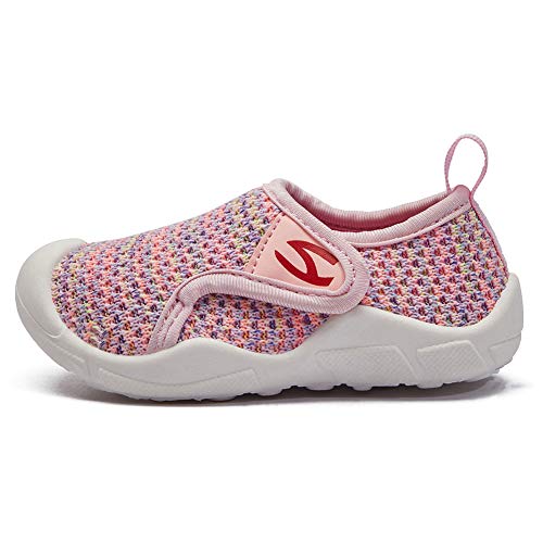 GUBARUN Toddler Boys Girls Sneakers Kids Lightweight Tennis Shoes Breathable(Pink Toddler 4)