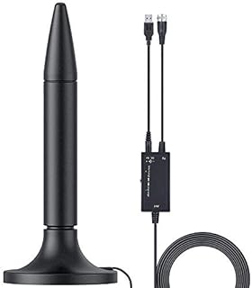 TV Antenna, 2022 Newest HDTV Indoor Digital TV Antenna 300 Miles Range with Amplifier Signal Booster 4K HD Free Local Channels Support All Television with 10ft High Performance Coax Cable