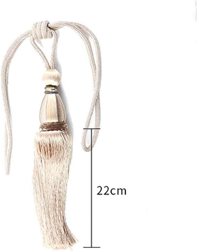 Curtains Tieback Tassel,Curtain Holder, 2pcs Tassel Curtains Tieback Hanging Pendant Ropes Curtain Tie Buckle Holdback Accessories for Windows Treatments Decoration - Red (Color : Purple)