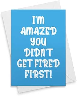 Funny New Job/Retirement Card - Funny Cards Rude Obscene Joke Leaving New Job Colleague Good Luck Retiring You're Fired For Friend Congratulations Well Done Work Leaver Retired Traitor [00146]