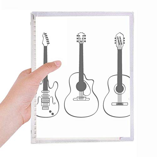 Cahier guitare à spirale pour éviter les feuilles volantes en musique