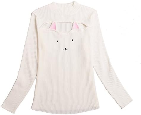 BLZ Open Chest Cat Sweater White
