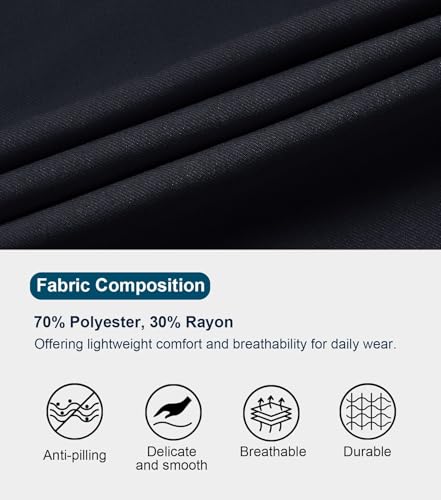 Image of Dreammonkey 4T-20Years Boys Flat Front Dress Pants Uniform Pants Adjustable Waistband for Toddler to Youth with Pockets