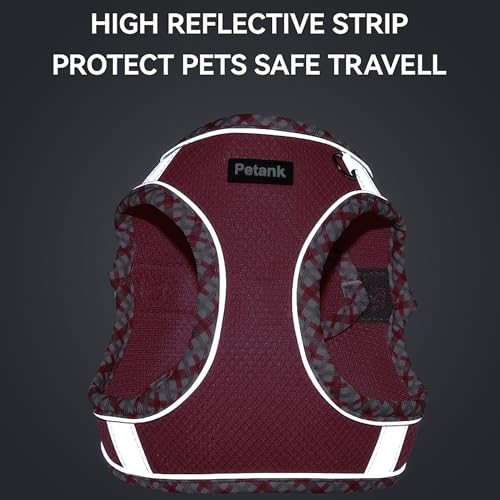 Image of Petank Dog Harness for Small Medium Dogs No Pull, Puppy Harness and Leash Set for Walking, Running, Training, Small Dog Harness, Medium Dog Harness (Yellow, S)
