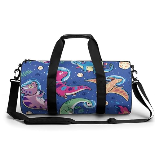 Sac de sport dinosaure de l'espace 45cm pour gym et camping