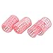 10 Pcs Hairdressing Hair Curling Tool Pink Plastic DIY Roller Curler