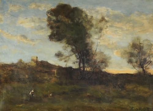 Tableaux sur toile pour la décoration de bureau avec peinture Corot