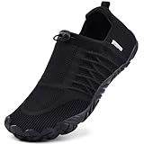 WateLves Barefoot Water Shoes Women Men Minimalist Walking Hiking Shoes Comfortable Sneakers for Trekking | Trail Running | Climbing(937/Black,39)