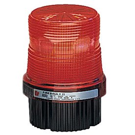 FEDERAL SIGNAL FB2PST-012-024R 12-24 VDC, 50/60 HZ, Conduit Mount, Fireball, Model FB2PST, NEMA 4X, RED Color, Strobe Light
