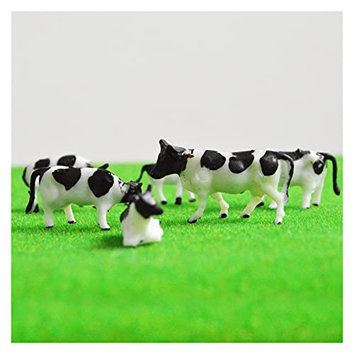 Generic 1:87 Modell Kunststoff Tier Kühe Ho BAU Layout Sand Spielzeug Diorama Bauernhof Tiere Schwarzweiß 10 stücke – Bild 6