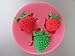 Produktbild aknifetoo 3 Aushöhlungen klein Erdbeere Silikon Zucker Kunstharz Craft DIY Formen DIY Gum Paste Blumen Kuchen dekorieren Fondant Form