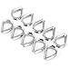 Keenso 3 Mm Stainless Steel Wire Rope Clamps, Form Decent and Tight Loops on The Wire Rope, Easy to Carry and Use - Boat Lifts Clip Set for Sea Industrial Applications