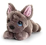 Die Französischen Bulldogge gilt als intelligent, verspielt und sehr gutmütig. Unser süßer Plüschtier Hund schließt alle Eigenschaften in sich ein.