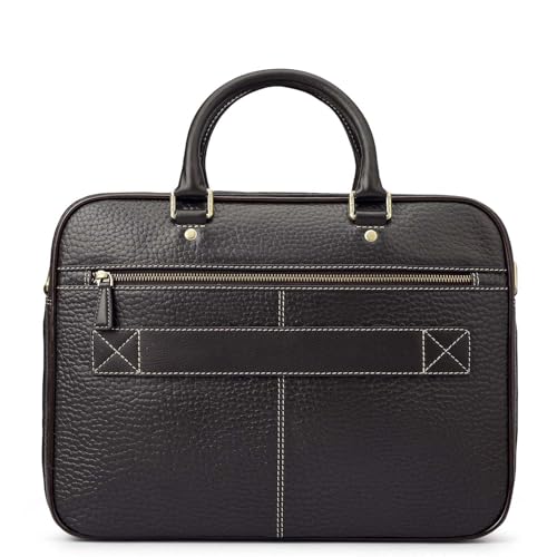 Image of Da Milano Leather Laptop Bag for Men & for Women - Fits Upto 15 inch Laptop (6166D)