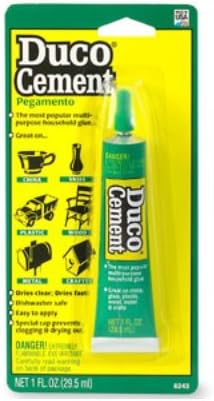 Duco Cement Pegamento Multi-Purpose Household Glue 1 fl oz (29.5 ml)-Pack of 4