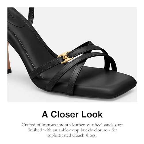 Coach Women's Kelsey Leather Sandal4