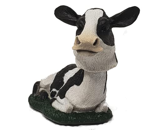 Animal Den Cow Bobblehead Figure Statue For Car Dashboard Holstein #TOP6