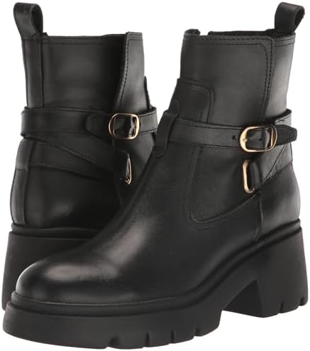 Steve Madden Women's Colletta Ankle Boot, Black Leather, 7.5 | Image 6