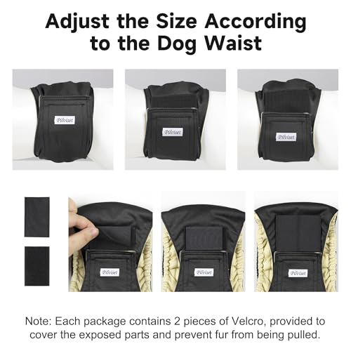 Image of 5 Pack Dog Diapers Male Reusable, Premium Belly Bands for Male Dogs, High Absorbing Male Dog Pee Wraps for Doggie in Incontinence or Excitable Urination and Training,Light Gray,XS