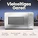 Chefman Mikrowelle 20 L, 800 W, 6 Voreinstellungen, 10 Leistungsstufen, digitales Display, Eco-Modus, Memory-Funktion, Silent-Modus, Kindersicherung