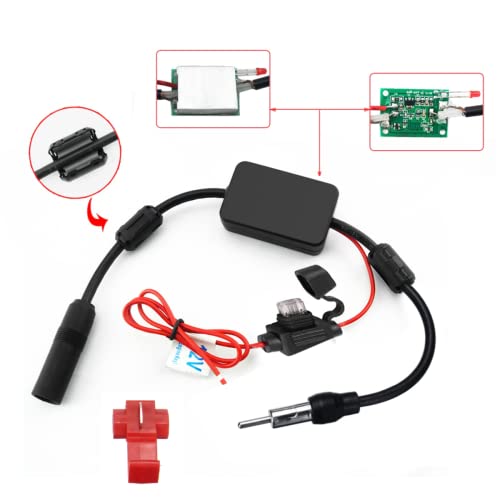 DollaTek 12V Universal Auto Car Radio FM Antenna Signal Amplifier Booster with Clip - Image 3