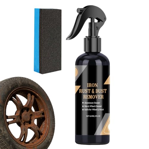 Wheel Cleaner | 120ml Deep Cleaning Rust Remover - Car Wheel Protectant Rim Cleaning Spray,for Maintenance Detailing Daily Care Restoration Metal Iron Rubber