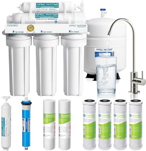 APEC Water ROES-50X, 5-Stage Under Sink RO System, Extra Filters, 50 GPD
