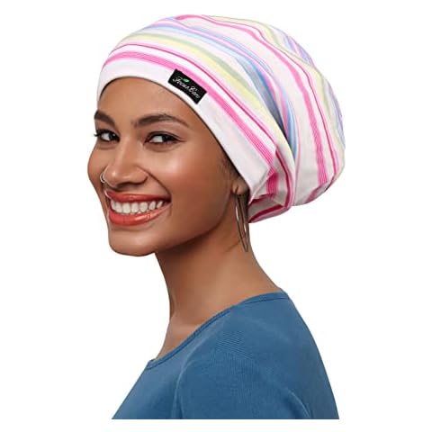 Satin Sleep Turbans Cap for Frizzy Hair Slouch Headwear Smooth Cap for Sleeping Cover