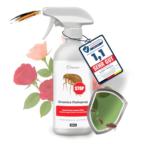 Oramics Flohspray für Wohnung & Umgebung (500 ml) – Effektives Mittel gegen Flöhe, Larven & Eier – Umgebungsspray für Teppiche, Möbel & Tierlager – Die gezielte Fogger-Alternative für Hunde & Katzen Oramics Flohspray für Wohnung & Umgebung (500 ml) – Effektives Mittel gegen Flöhe, Larven & Eier – Umgebungsspray für Teppiche, Möbel & Tierlager – Die gezielte Fogger-Alternative für Hunde & Katzen