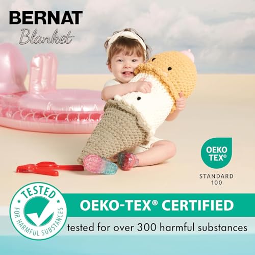 Bernat Baby Blanket Sparkle Yarn for Crocheting Soft, Rose Glow Sparkle by Bernat - Used condition - Image 8