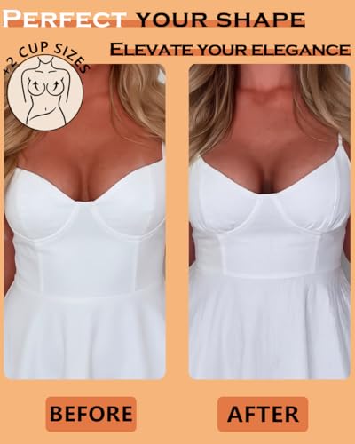 Image of Double Sided Sticky Bra Inserts, Ultra Instant Volume, Push Up Adhesive Bra Pads