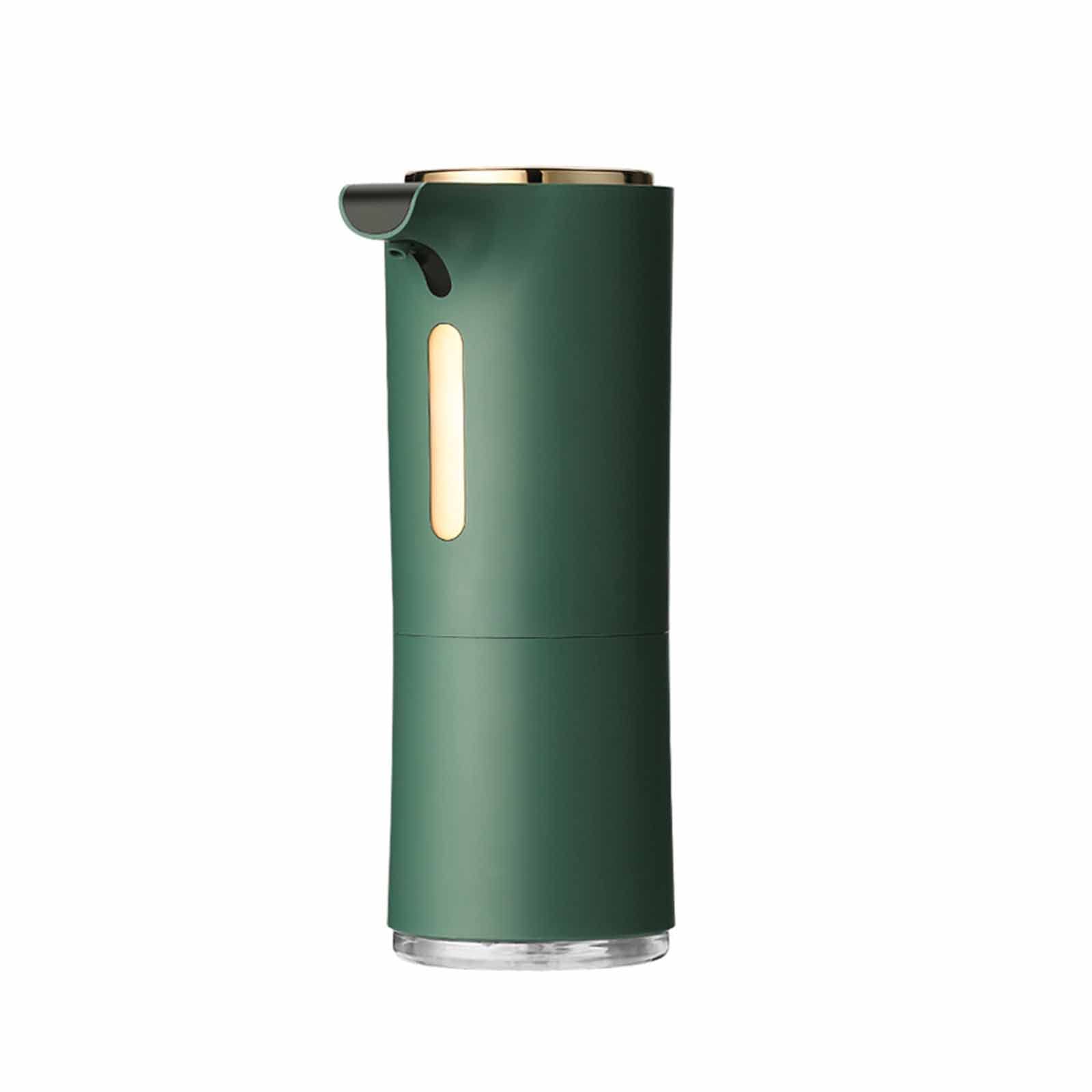 Eivdru Automatic Soap Dispenser, Touchless Rust-Proof Foaming Soap Dispenser Rechargeable Infrared Induction Dispensers for Bathroom Kitchen Hotel(Green)