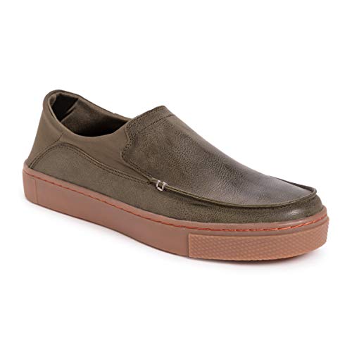 Muk Luks Men Park Place Sneaker Loafer, Olive, 10 #TOP8