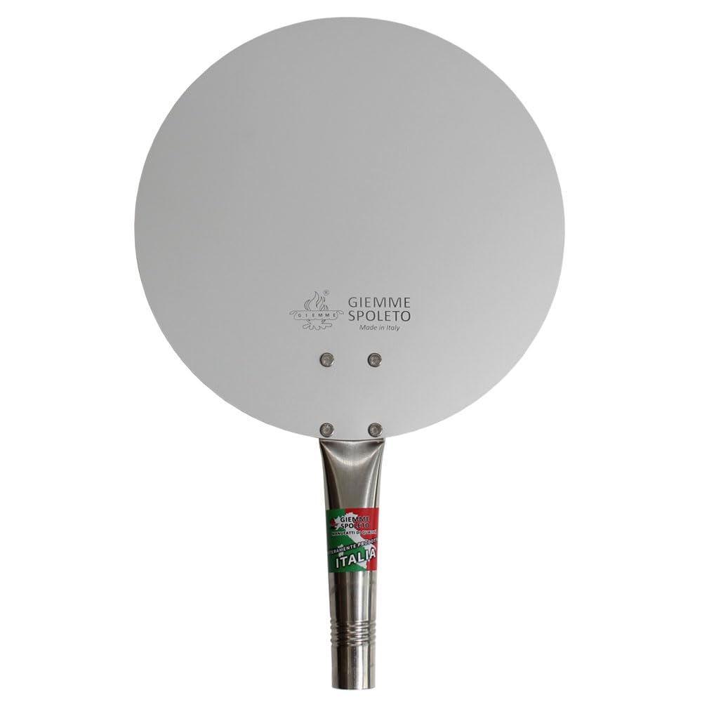 Giemme - Set 4 Pale per Pizza Professionali con Manico Smontabile - Lunghezza Regolabile - Per Pizze fino a Ø 33 cm - Pale da Forno Allungabili in Acciaio