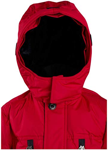 Image of Base Camp Parka Puffer for Boys Heavy Puffer Winter Jacket with Hood and Removable Faux Fur