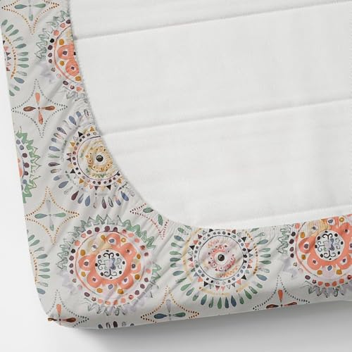 Image of Glace Cotton Single Bedsheet with 1 Pillow Cover | Soft, Durable, Lightweight & Skin-Friendly Fabric| Suitable for Single /Diwan Bed Size 4x6 feet (48x72 Inch) Chakri