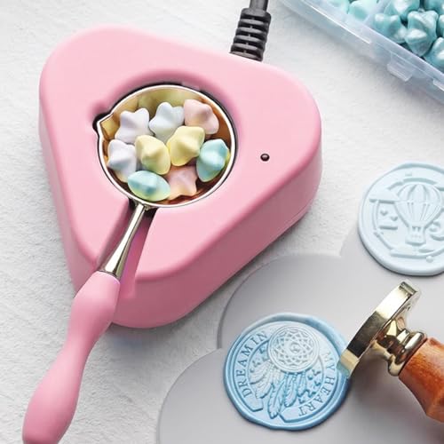 Ladruph シーリングワックス炉 シーリングワックス用 電気炉 炉 ストー ブポット付き DIY ワックスシール溶融炉 印鑑封筒 シーリングスタンプ コンロ メルトスタンド 専用炉 スプーンワックス炉 溶解炉ツール シーリングワックス愛好家 初心者用