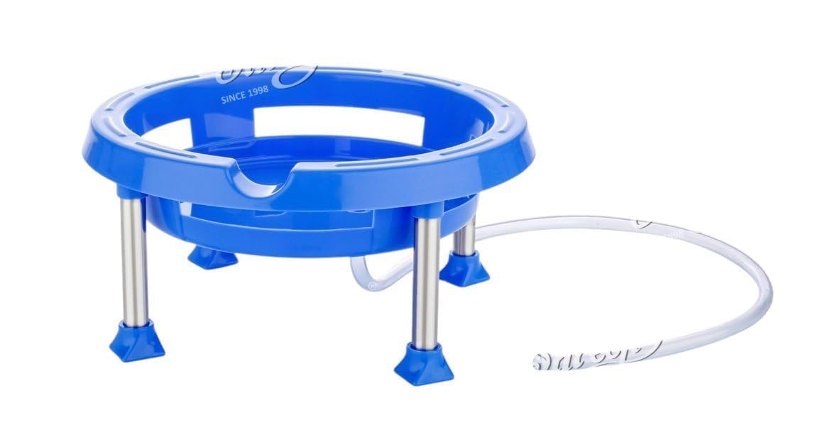 Plastic Pot Stand With Stainless Steel Legs - Matka Stand With Waste Water Hole & Pipe - Heavy Duty Water Pot & Plant Holder - Matka Stand For Kitchen, Home & Garden Use (1Pc) (Multicolor)-image-5