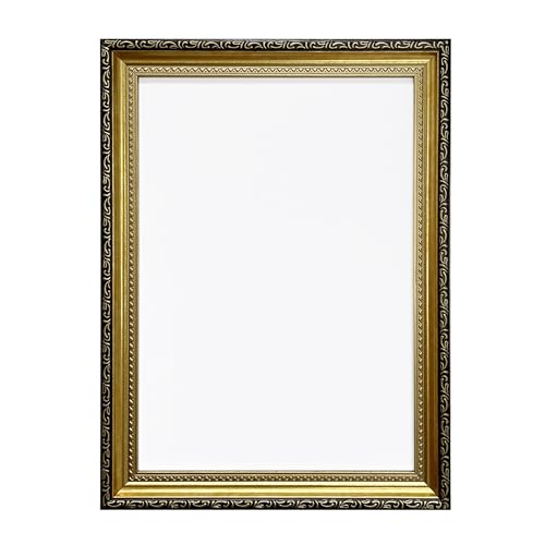 Aryllis A3 Gold Picture Frame Manufactured in the UK Ornate Vintage Wall Mountable Photo Frame with Perspex Front