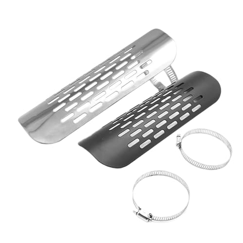 Protector térmico universal de escape para silenciador de moto diámetro 50-70 mm 4